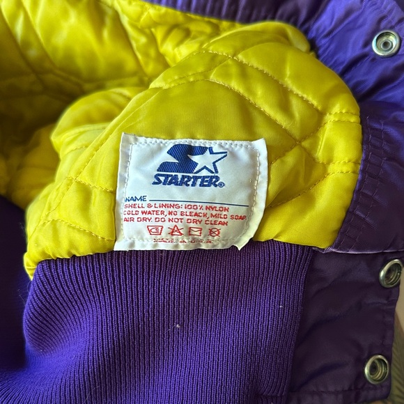 XL Kids / XS/S Women Purple Lakers Jacket - Picture 6 of 9